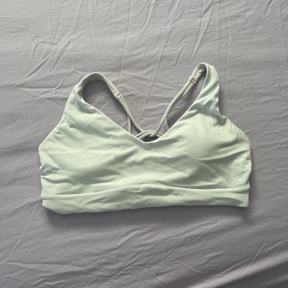 White Athleta sports bra